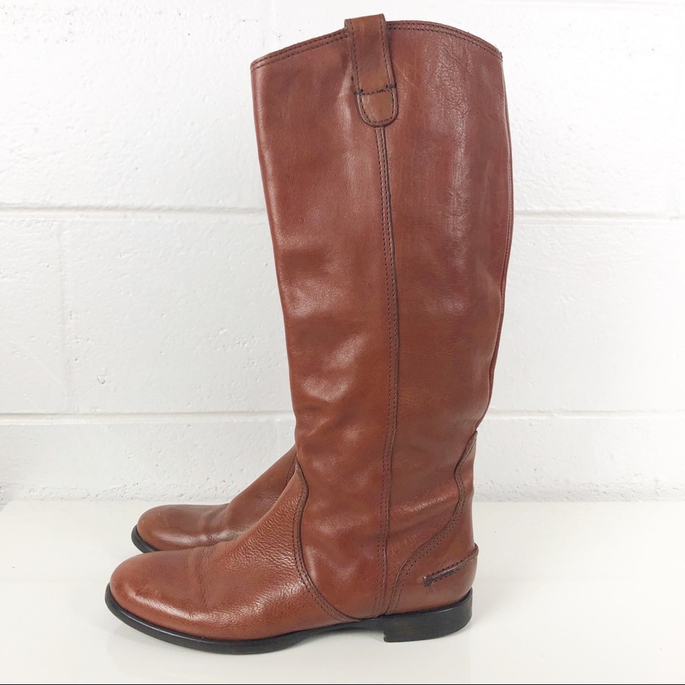Madewell Archive Leather Boots Brown Knee High 9